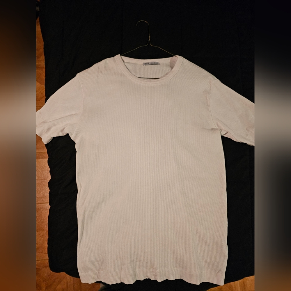 Mens Zara Shirt Medium White